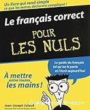 Le français correct pour les nuls